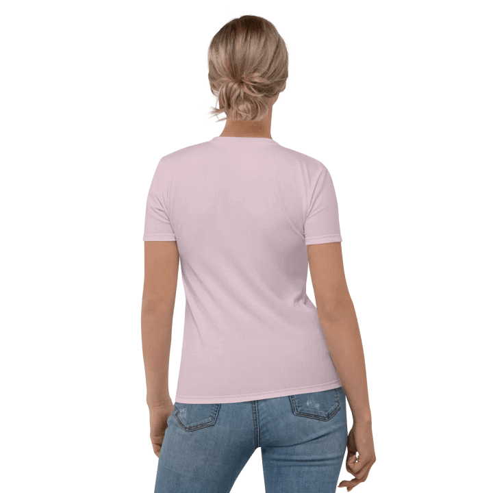Unconditional Love All-Over Print Women's Pink Lace T-Shirt product image (1)