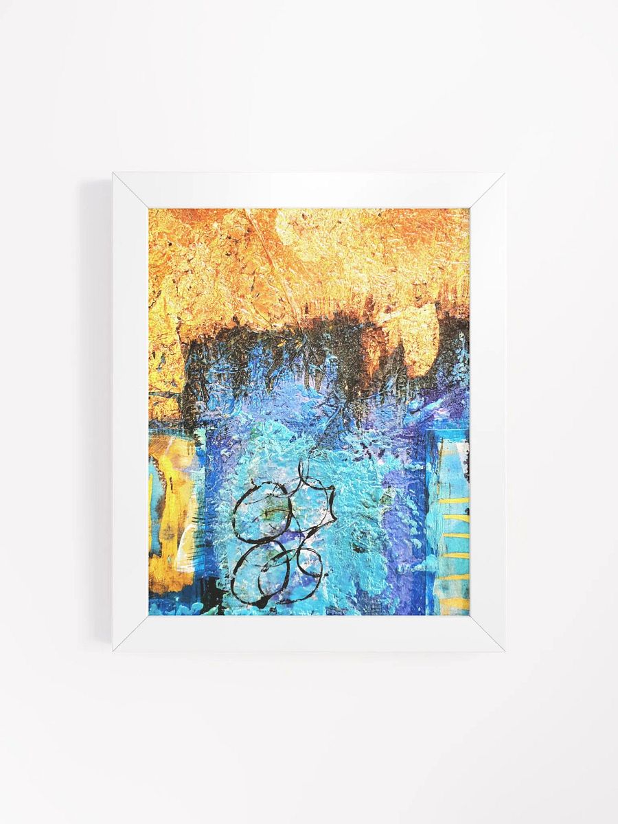 digital print of original artwork by b.reters, gold blue product image (4)