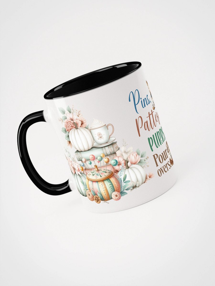 Whimsical Autumn Pins Patterns Coffee Ceramic Mug product image (4)