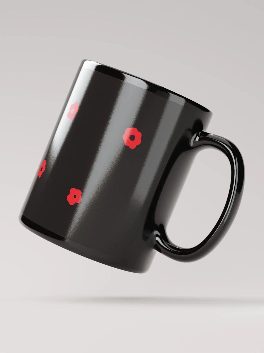 SMALL FLOWERS RED BEAUTIFUL COLORS CONTRAST SHINY MUG product image (2)