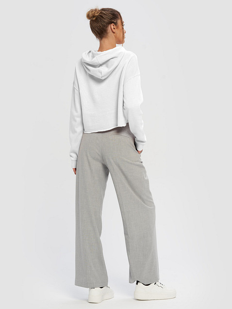 Photo showing Independent Trading Co. Women’s Lightweight Cropped Hoodie