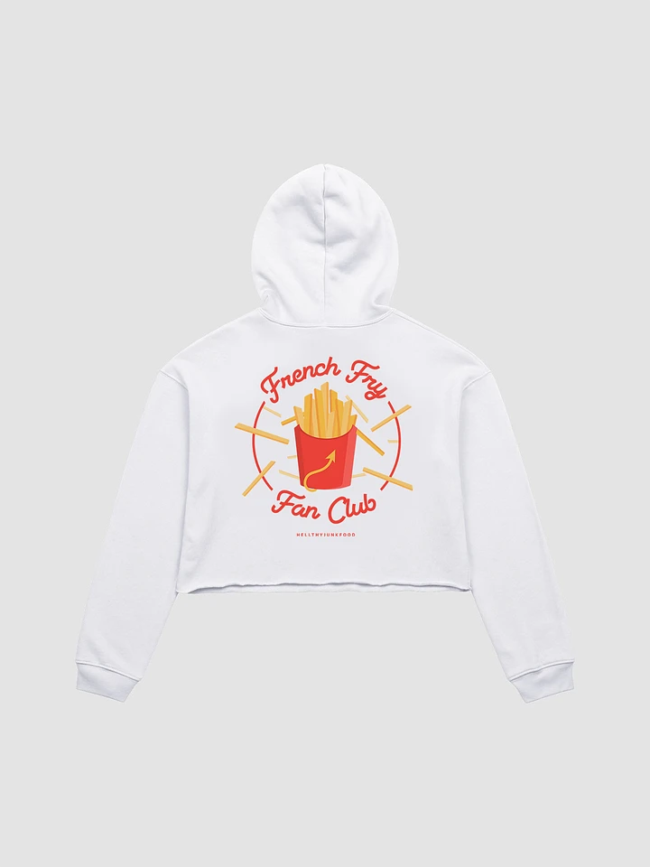 French Fry Fan Club Cropped Hoodie - White product image (1)