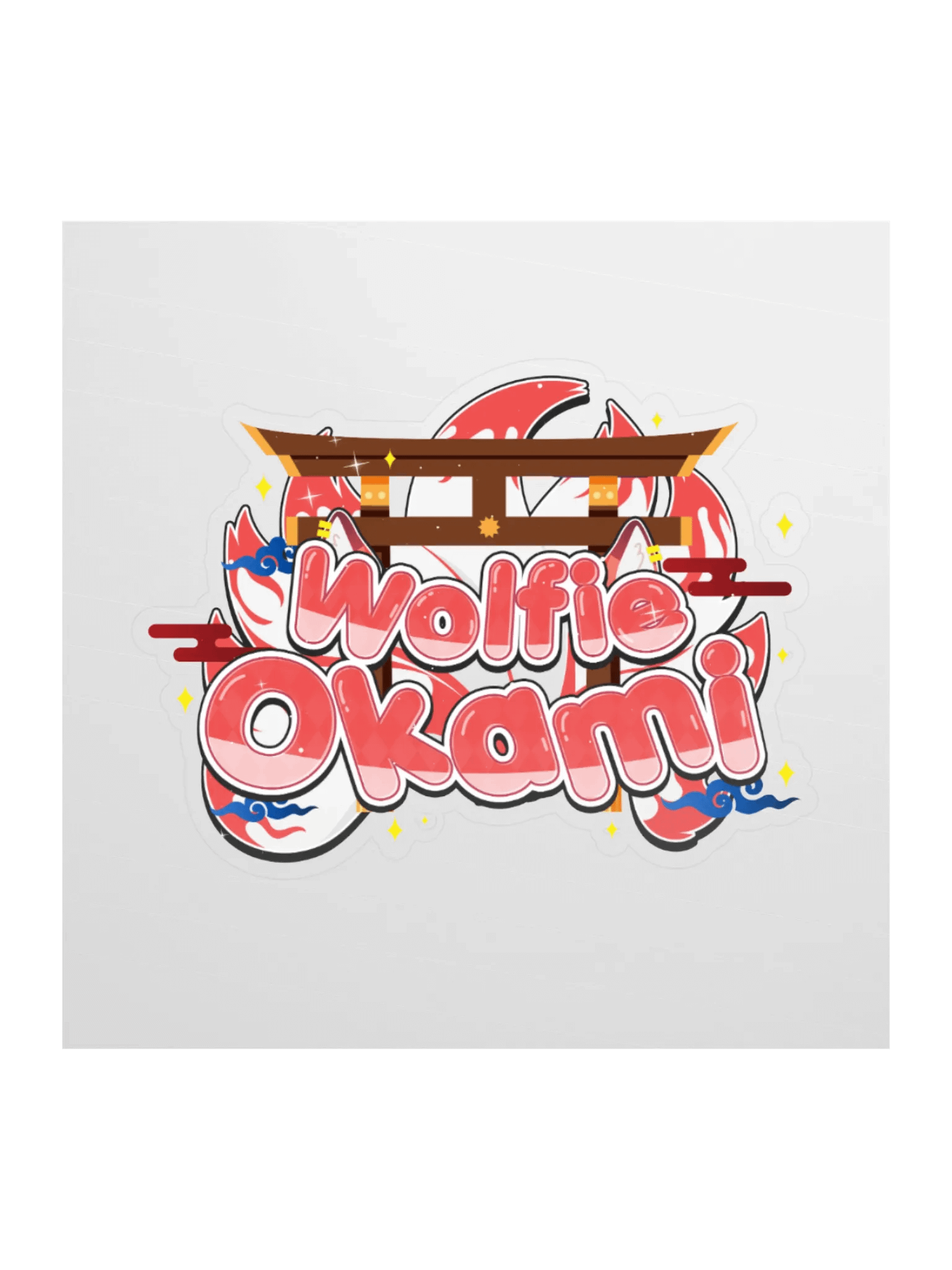 Wolfie Okami Kiss Cut Sticker product image (1)