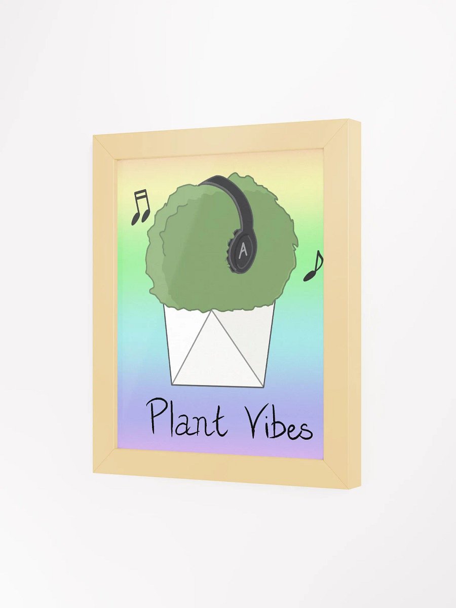 Plant Vibes Print in Wooden Frame product image (15)