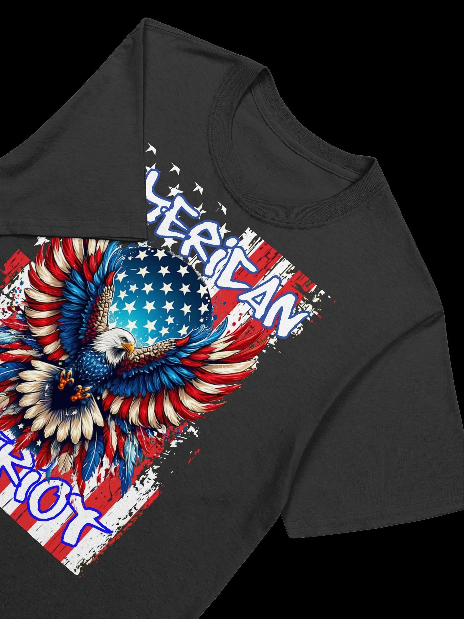 American Patriot-Eagle and Flag Design T-Shirt product image (19)