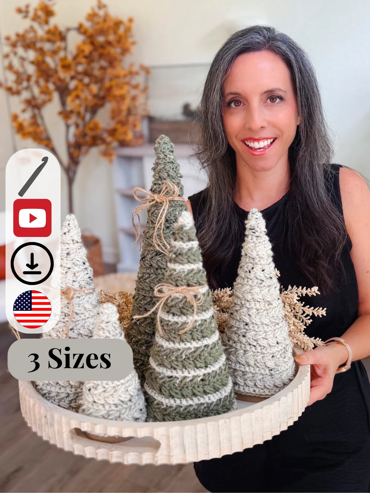 🎄🔔 Wheat Stitch™ Holiday Decor Bundle: Ornament, Wreath & Tree Crochet Patterns product image (2)