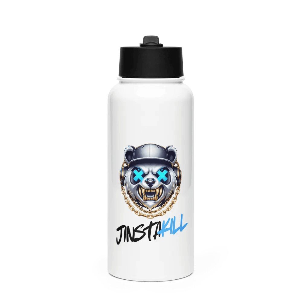 Jinstakill Stainless Steel Bottle with a Straw Lid product image (1)