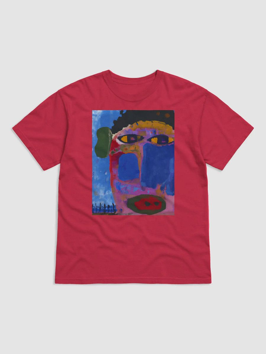 Abstract Face Art T-shirt Earthy product image (1)