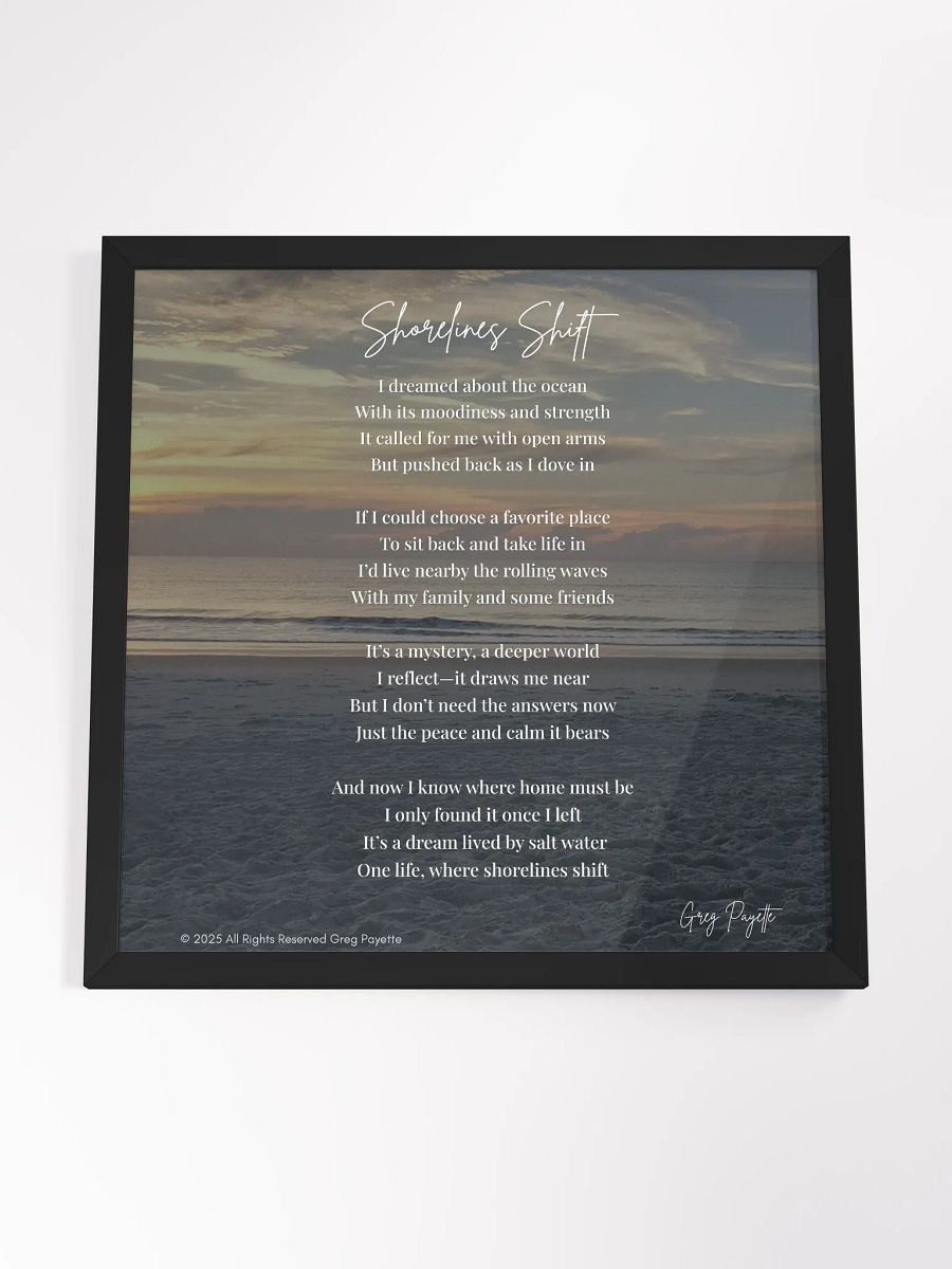 Shorelines Shift - a poem about the ocean by Greg Payette product image (20)