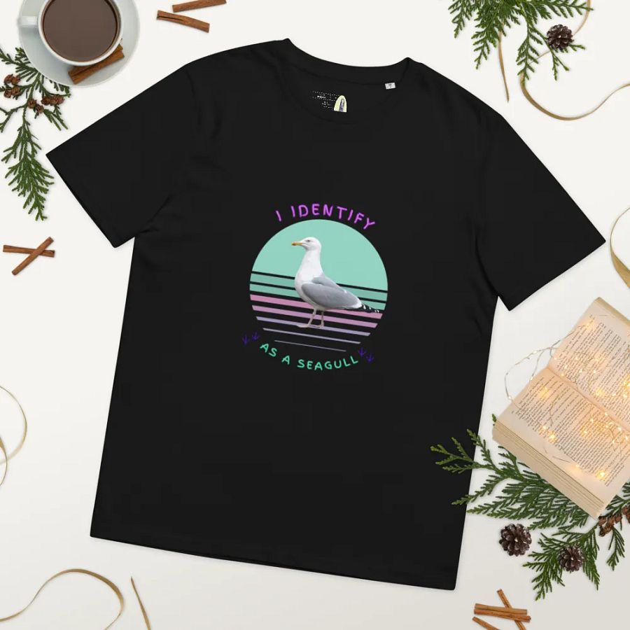 I Identify as a Seagull Organic Cotton T-Shirt product image (26)