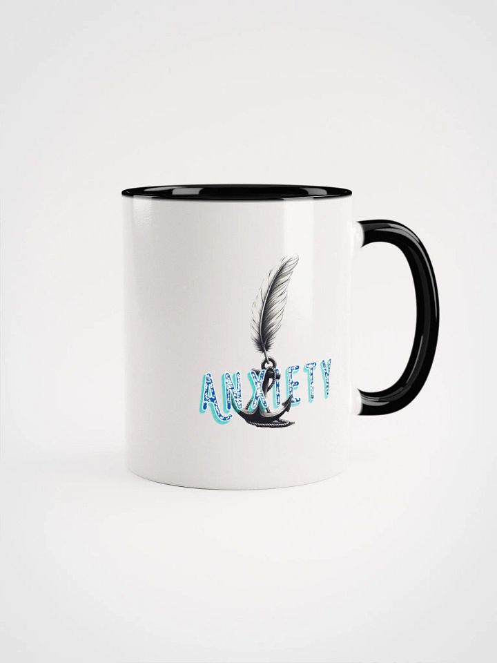 Anxiety Anchor Ceramic Mug with Color Inside product image (1)