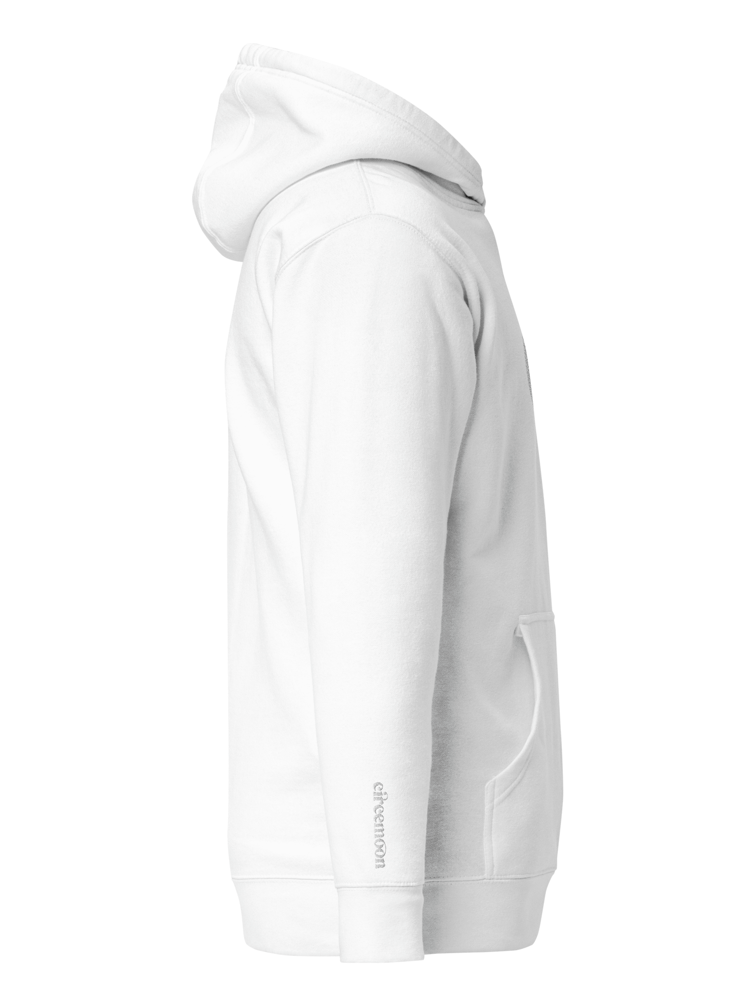 CIRCEMOON Signature Hoodie with Tonal Goddess Emblem, unisex, white product image (3)
