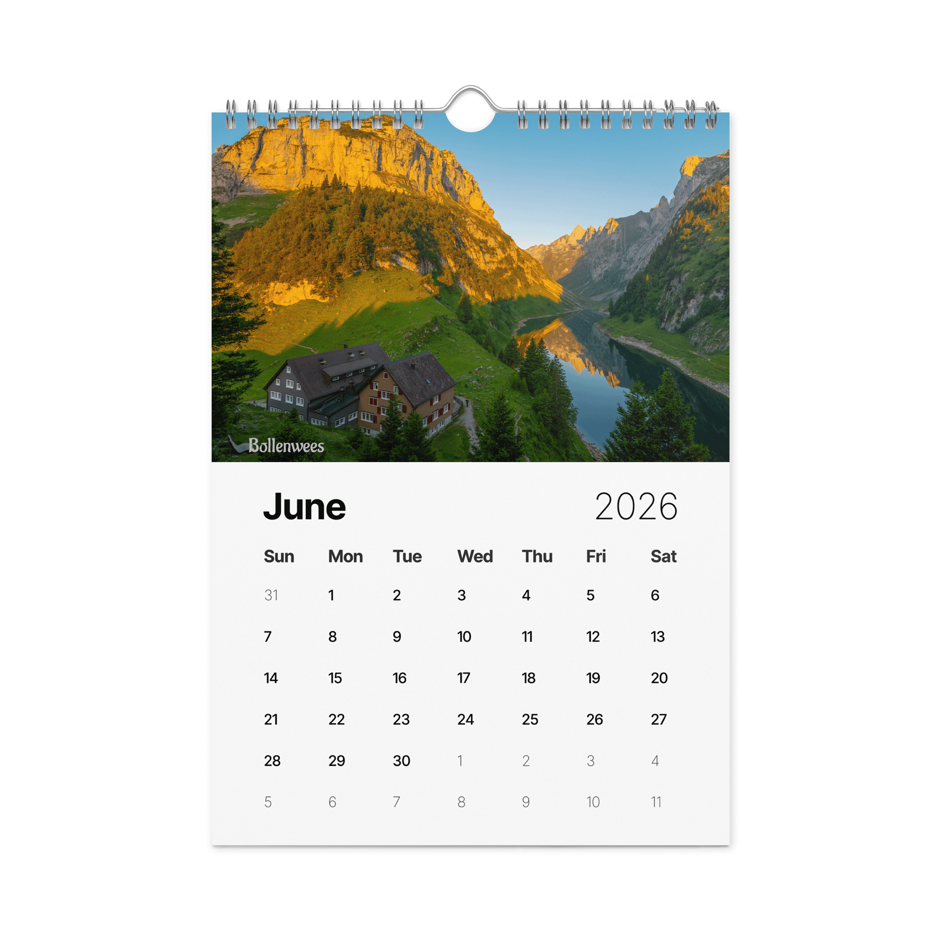 Swiss Landscapes Calendar 2026 product image (7)