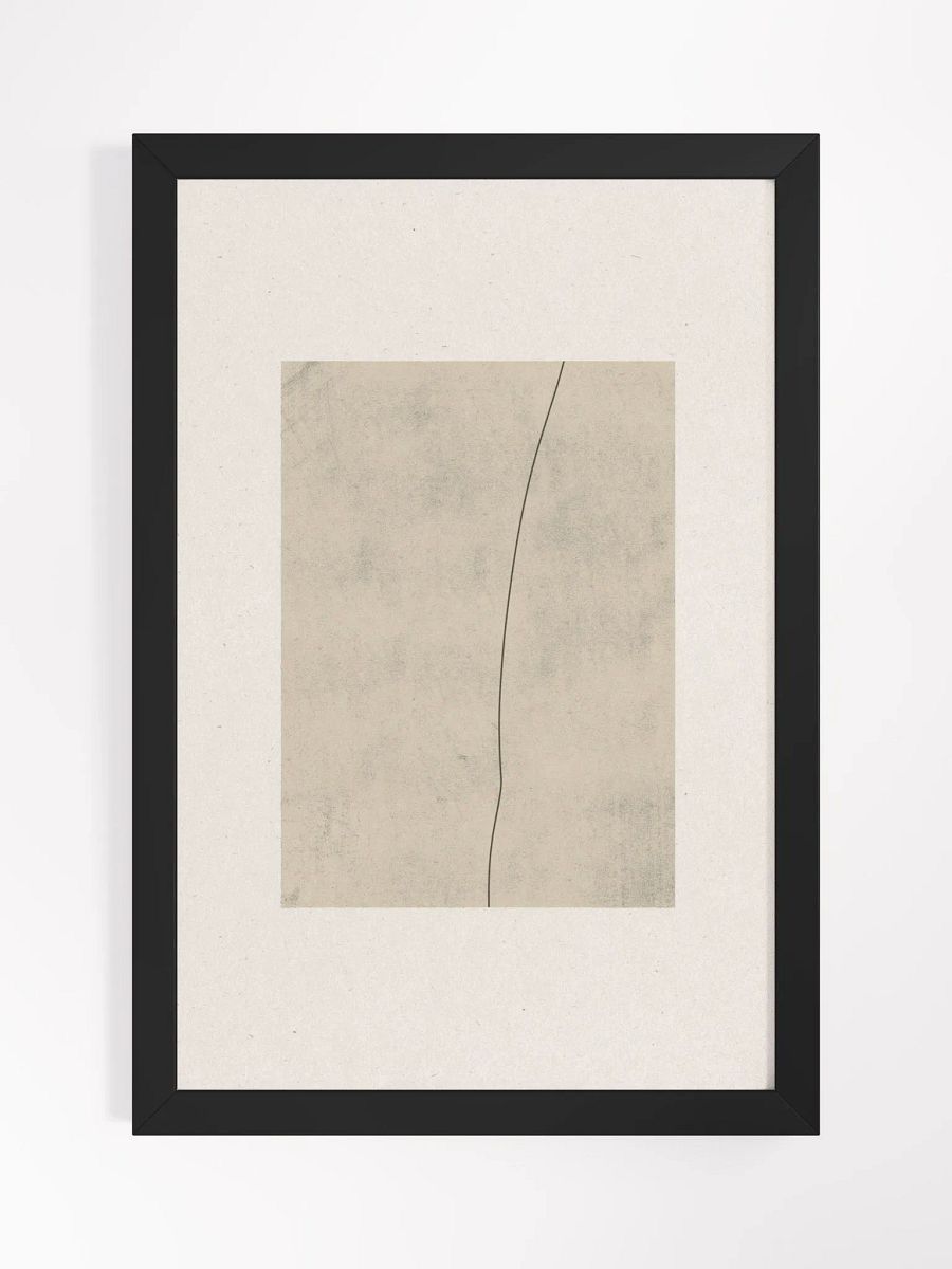 Curved Elegance Framed Poster | Modern Abstract Art for Home & Office Decor product image (1)