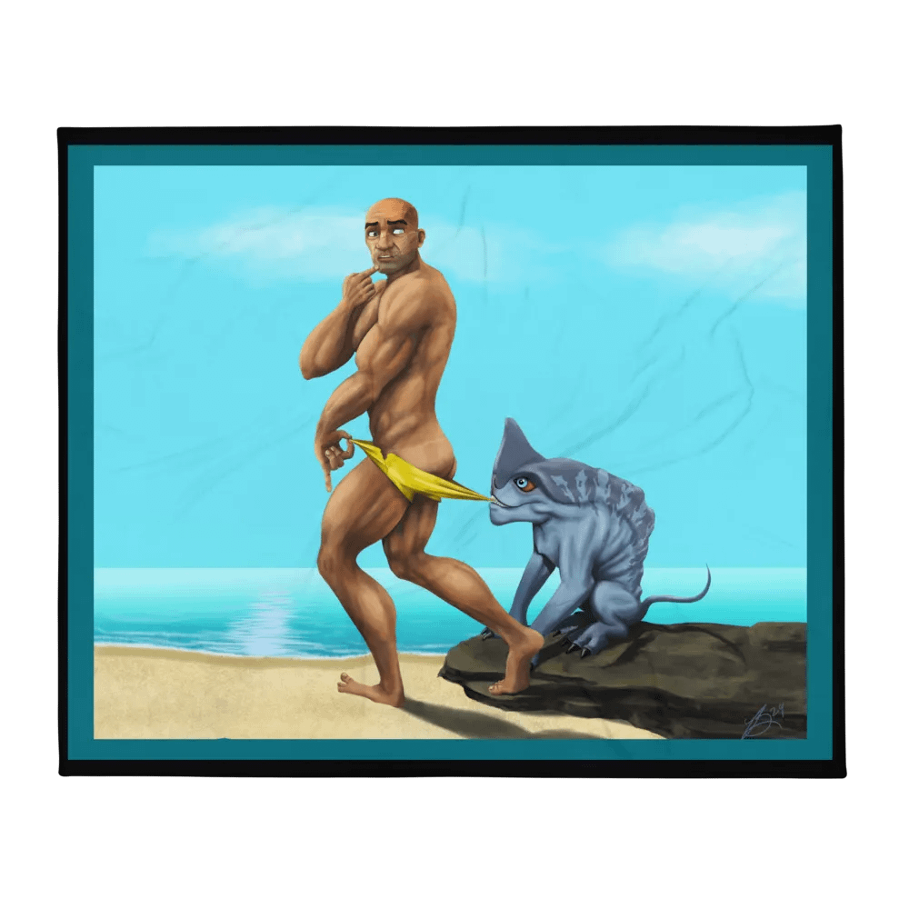 Beach Wrecker Throw Blanket product image (2)