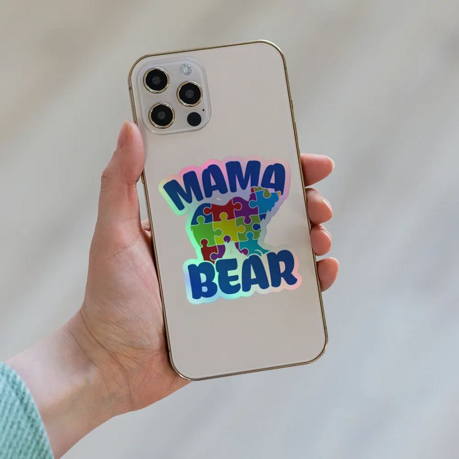 Mama Bear Holographic Sticker product image (6)