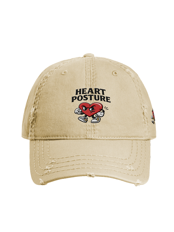 HEART POSTURE STITCH DAD HAT product image (2)