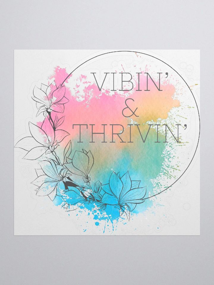 Vibin' & Thrivin' Floral Sticker Set product image (1)