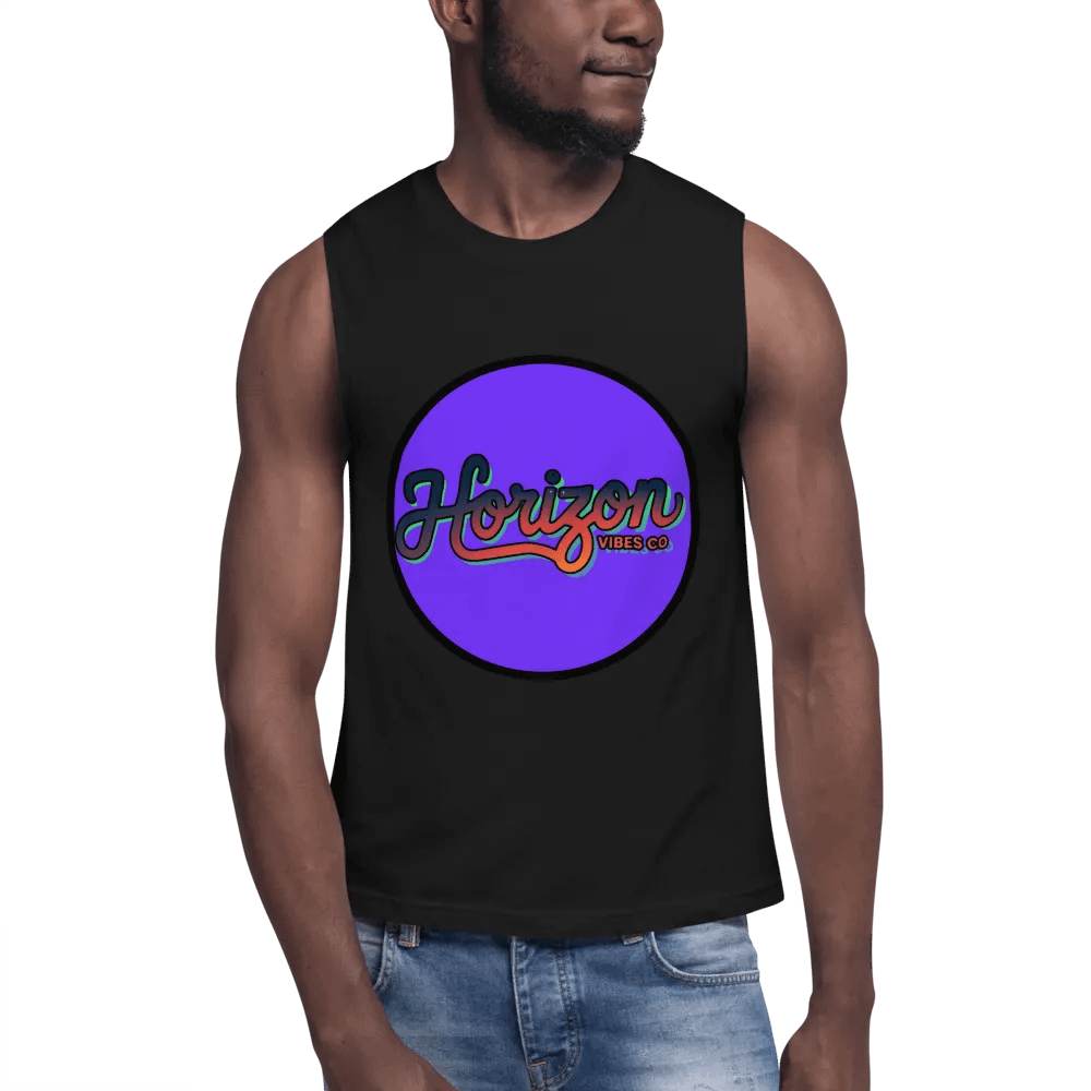 Gradient Script Muscle Tank - Horizon Vibes Co product image (6)