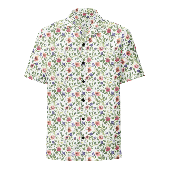 Floral Pattern Heliotrope Flowers Hawaiian Shirt product image (1)