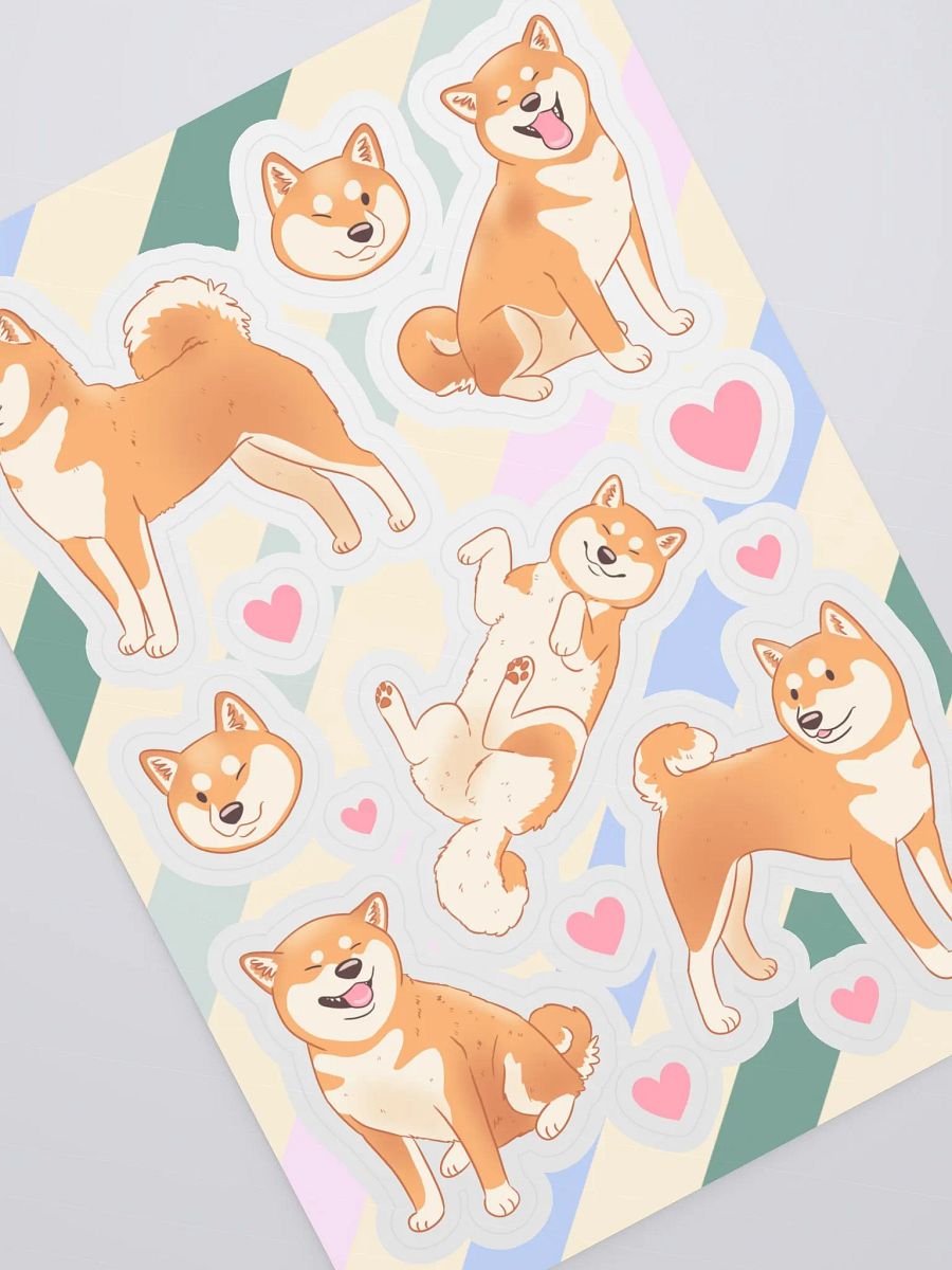 Shiba Inu Love - Sticker Sheet Set product image (2)