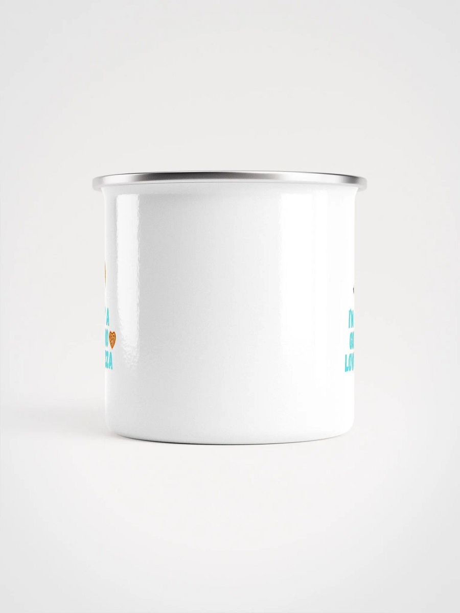 Copy of I'm Just a Gull Who Loves Pizza Enamel Mug product image (2)
