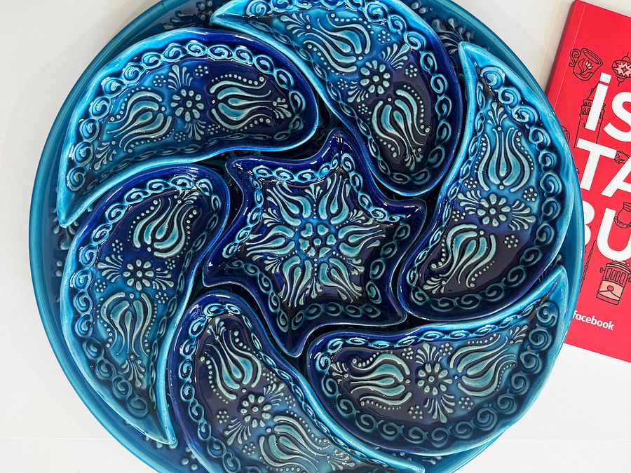 Ceramic blue turquoise set — handmade pottery, handmade ceramic product image (7)