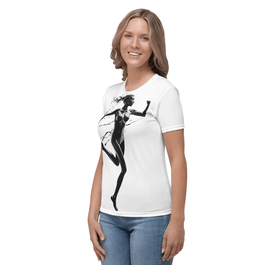 Revised Product Name: Liquid Motion Runner Tee - Sculpted Athlete Art product image (3)