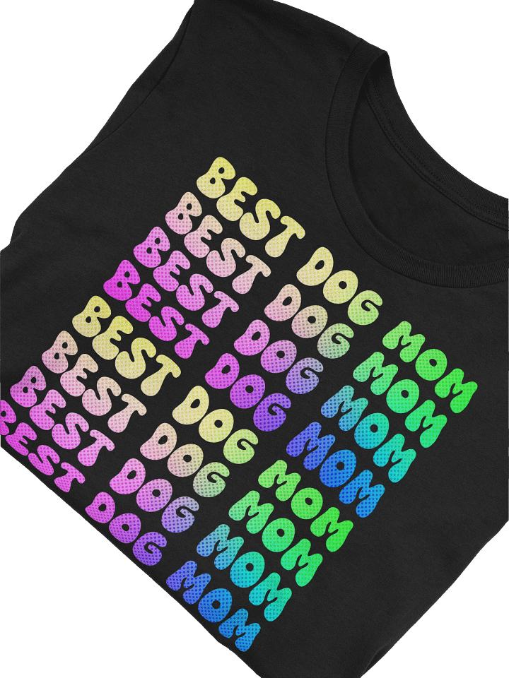 90's Inspired Colors Best Dog Mom T-Shirt product image (2)