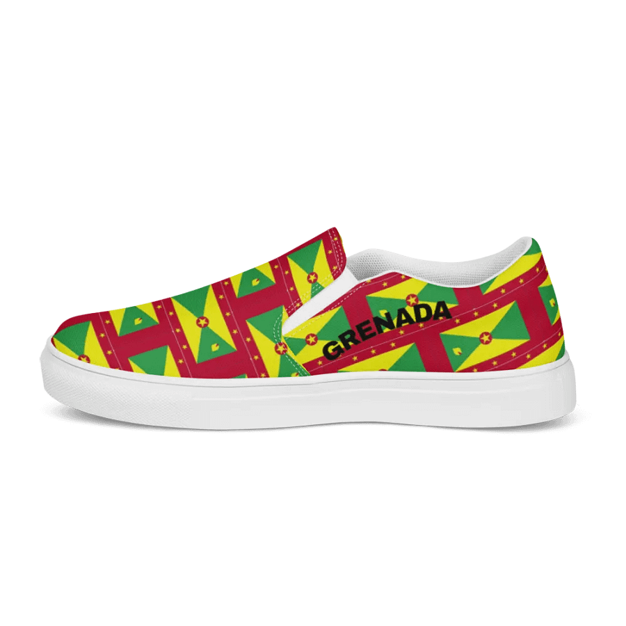 Grenada Flag Men's Slip-On Shoes product image (10)