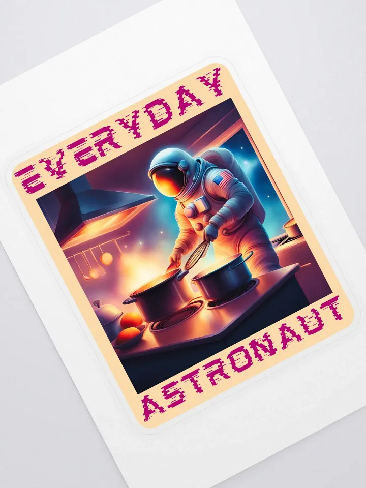 Everyday Astronaut Cooking in the Kitchen Sticker product image (1)