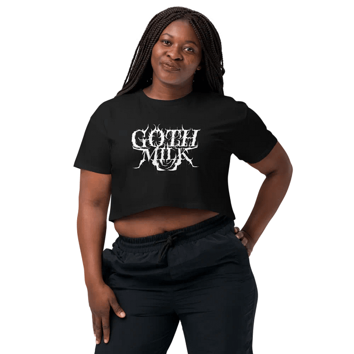 Goth Milk? ( Black Crop Top ) product image (2)
