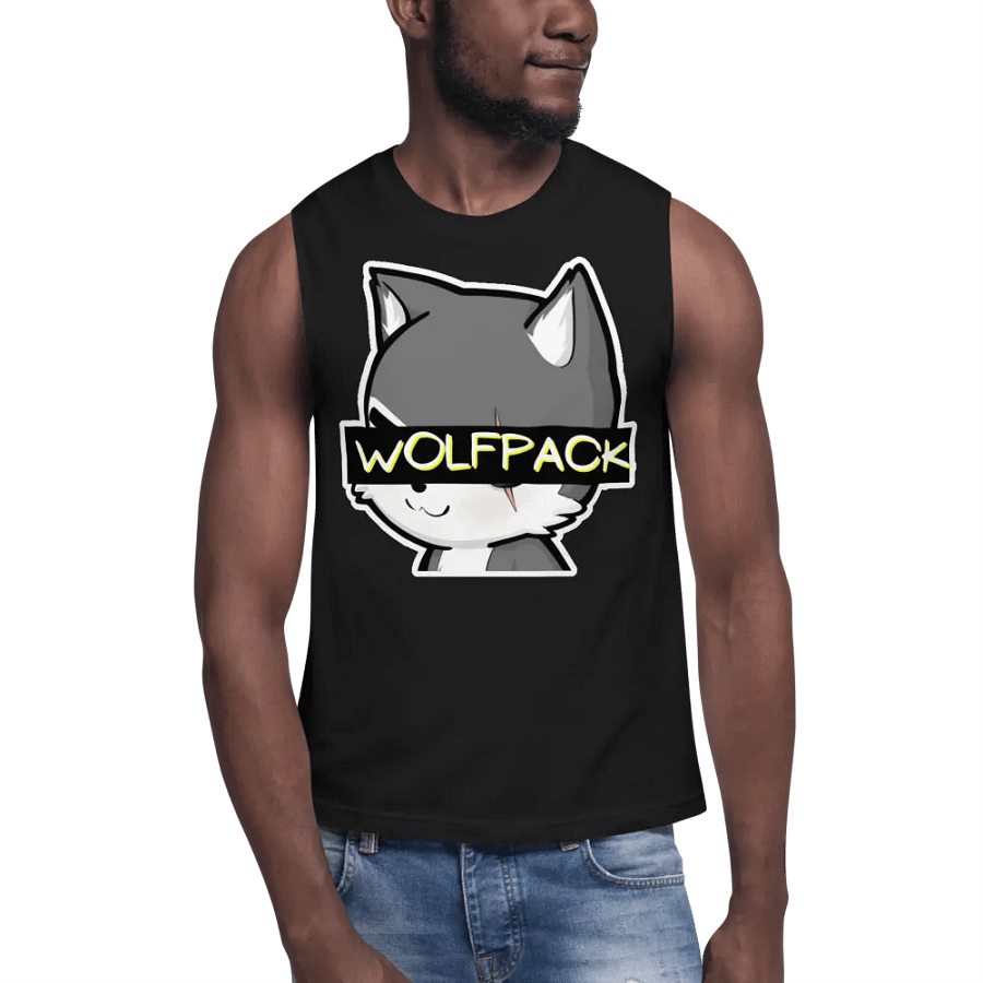 Unisex WOLFPACK Muscle Shirt (Chibi Wolf) product image (7)