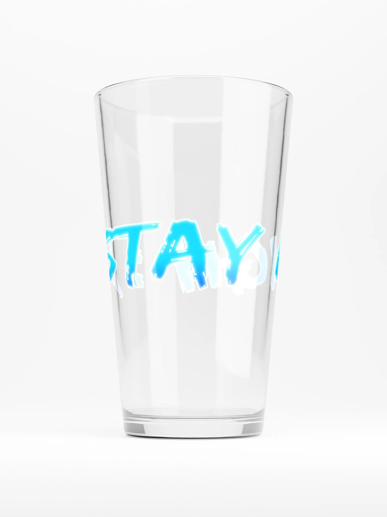 Stay High Shaker Pint 16 oz Glass (Blue Text) product image (2)