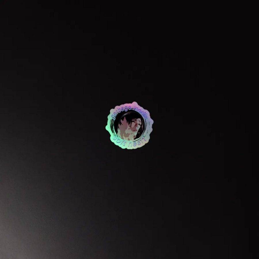 Garbage Media Soft Heart Holographic Sticker product image (4)
