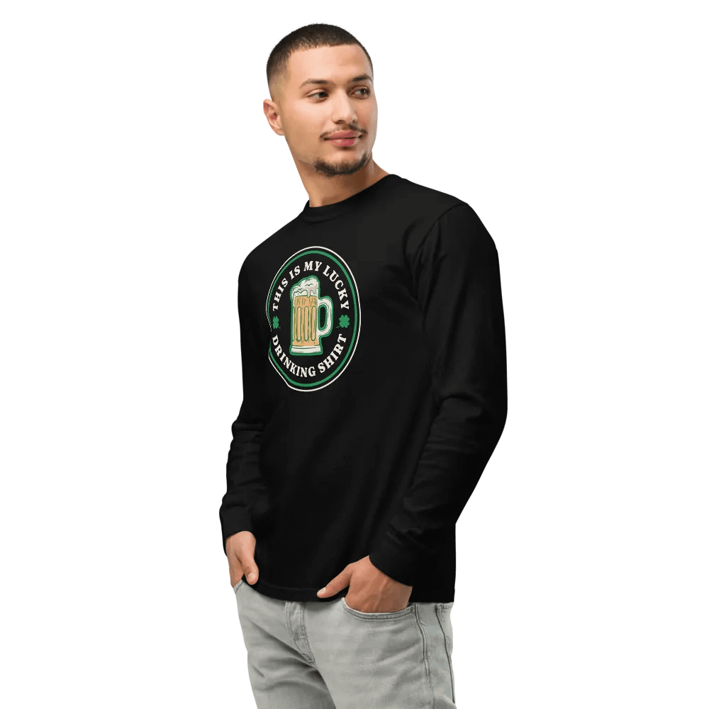 Lucky Drinking Shirt Long Sleeve product image (8)