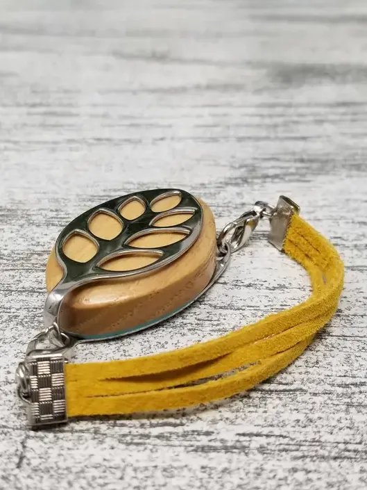 Honey Suede Bracelet | Handmade Accessory for Bellabeat Leaf Urban & Ivy product image (2)