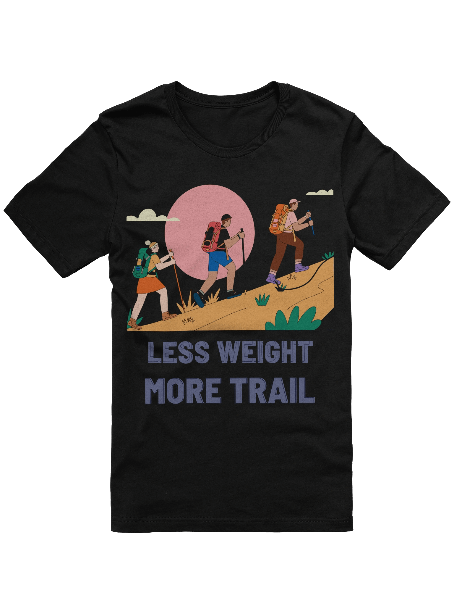 LESS WEIGHT, MORE TRAIL ULTRALIGHT BACKPACKING TEE product image (1)