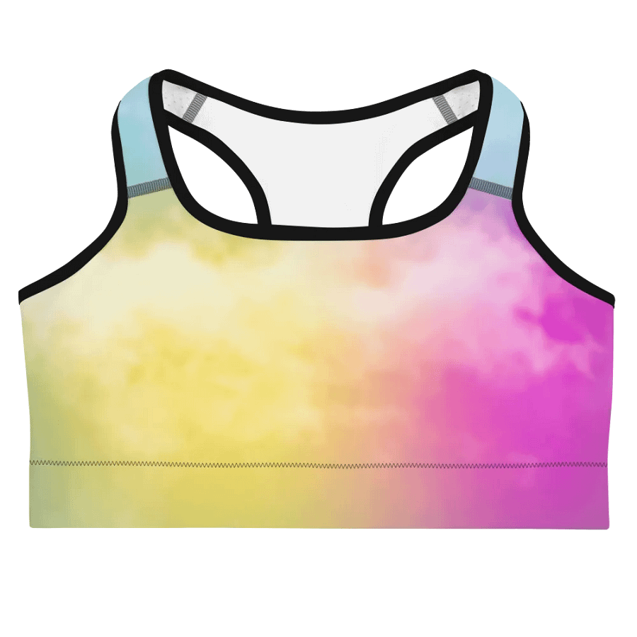 Blur cloud rainbow Design Sports Bra - V3 product image (3)