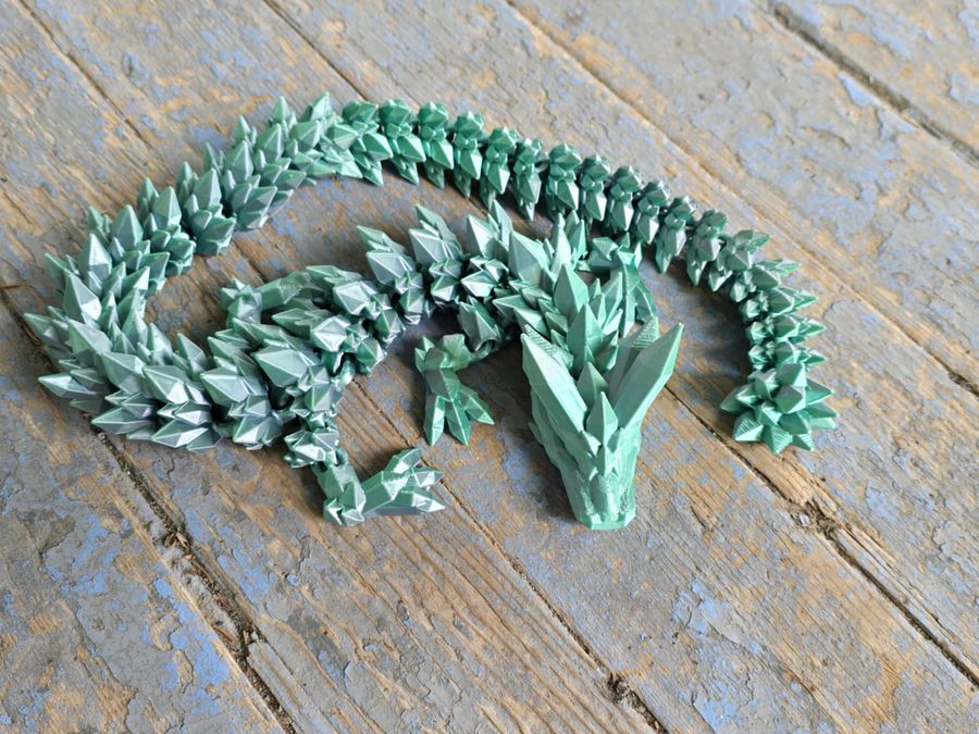 Metallic Green Chrome Crystal Dragon 🐑 product image (1)