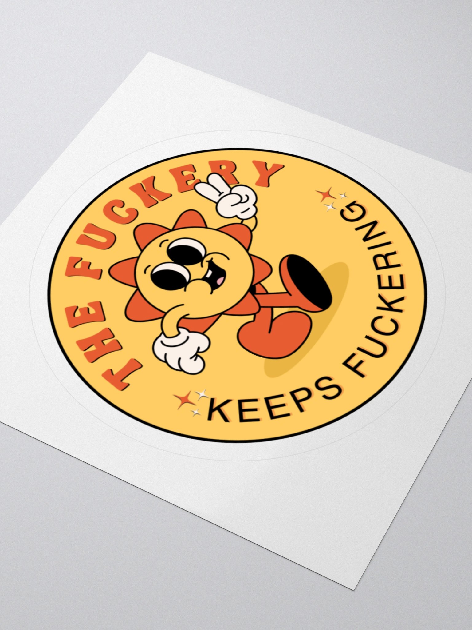 Fuckery Keeps Fuckering Kiss Cut Sticker product image (3)