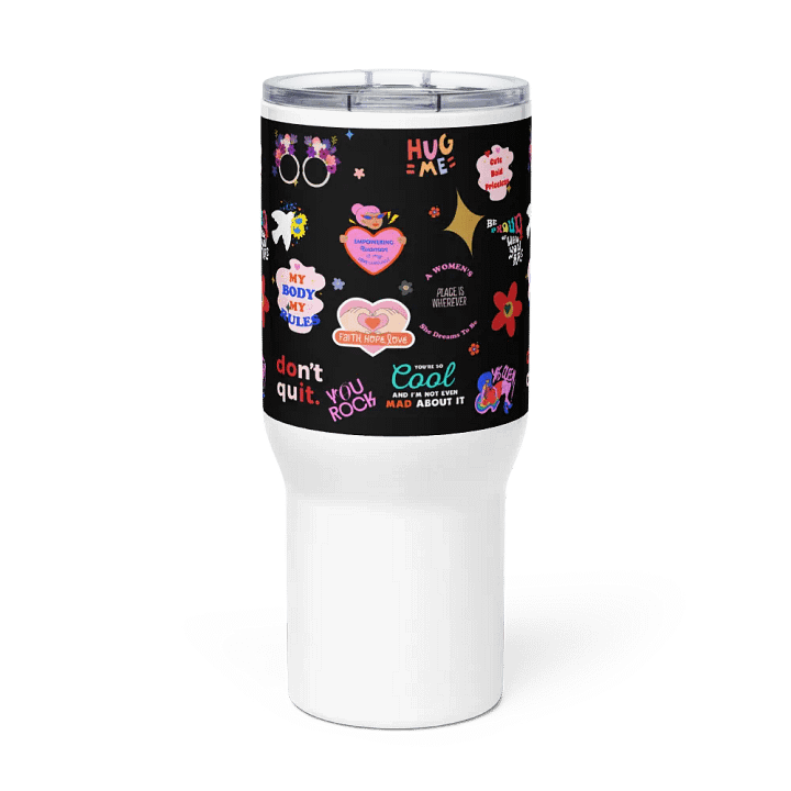 Positive Vibes Travel Mug with a Handle product image (2)