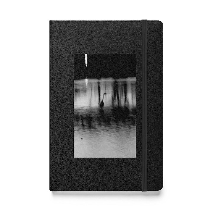 Blue Heron Black and White Hardcover Notebook product image (1)