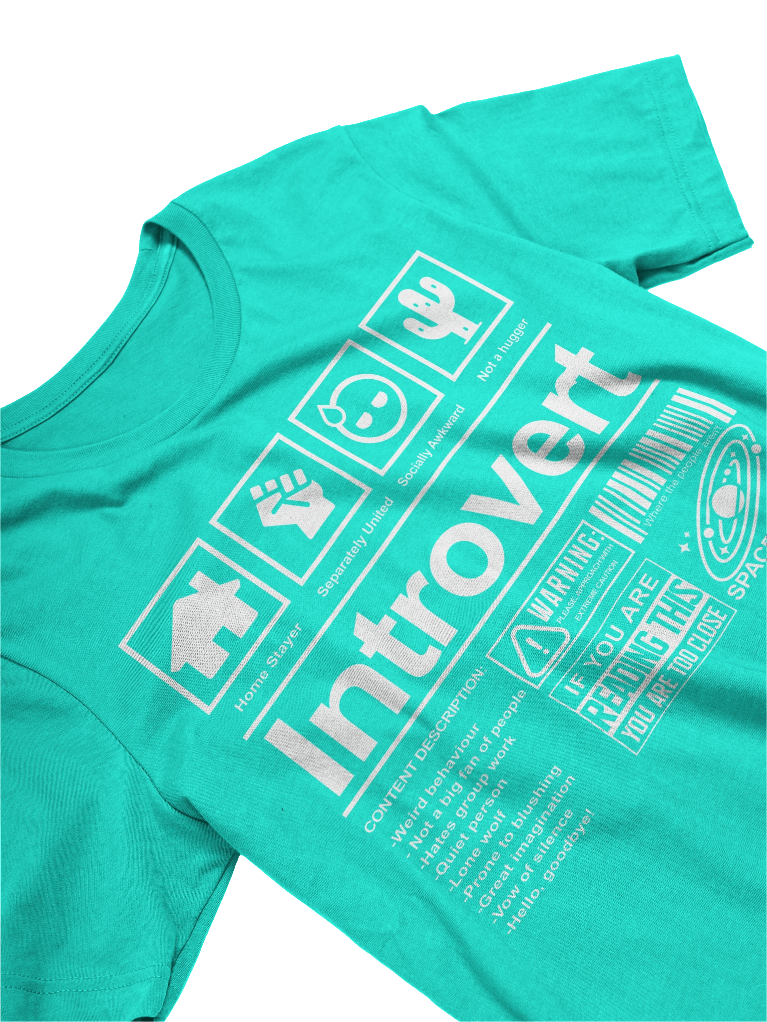 Introvert’s Warning Label Tee product image (75)