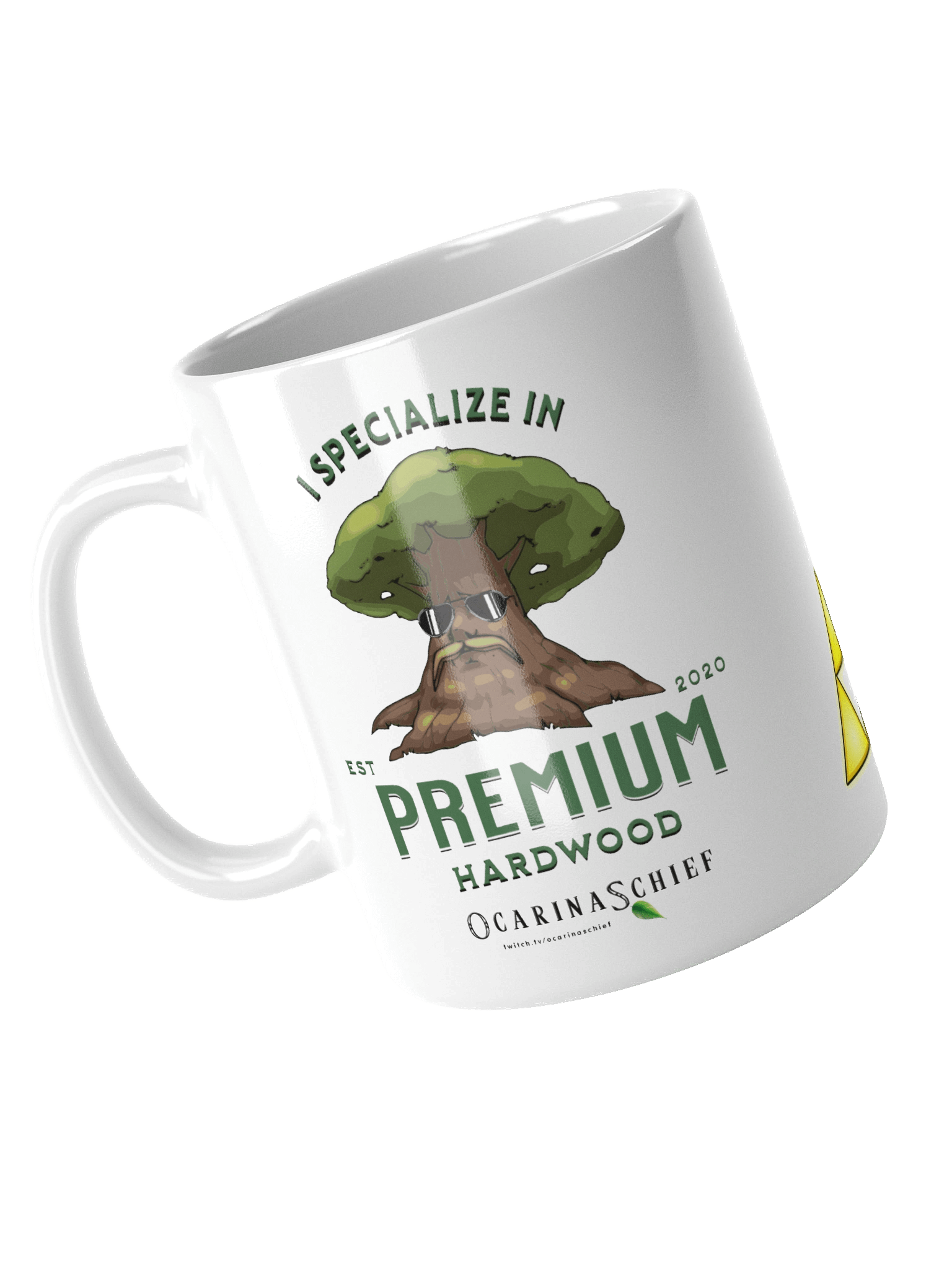 Premium Hardwood White Glossy Mug product image (4)
