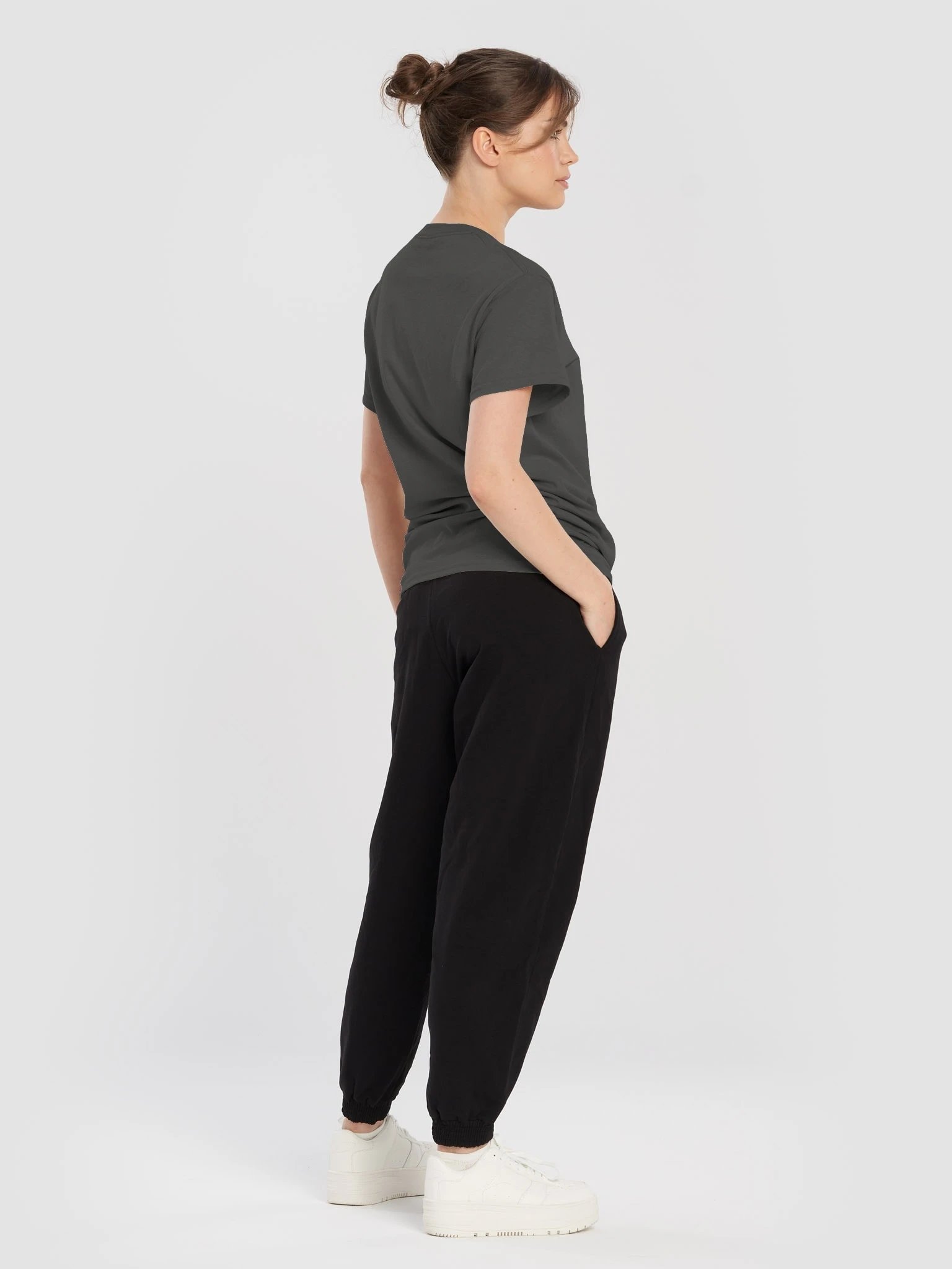 Plain Color Charcoal T-Shirt product image (4)