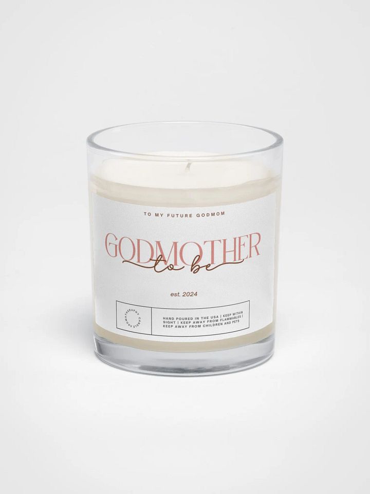 Elegant godmother proposal candle product image (2)