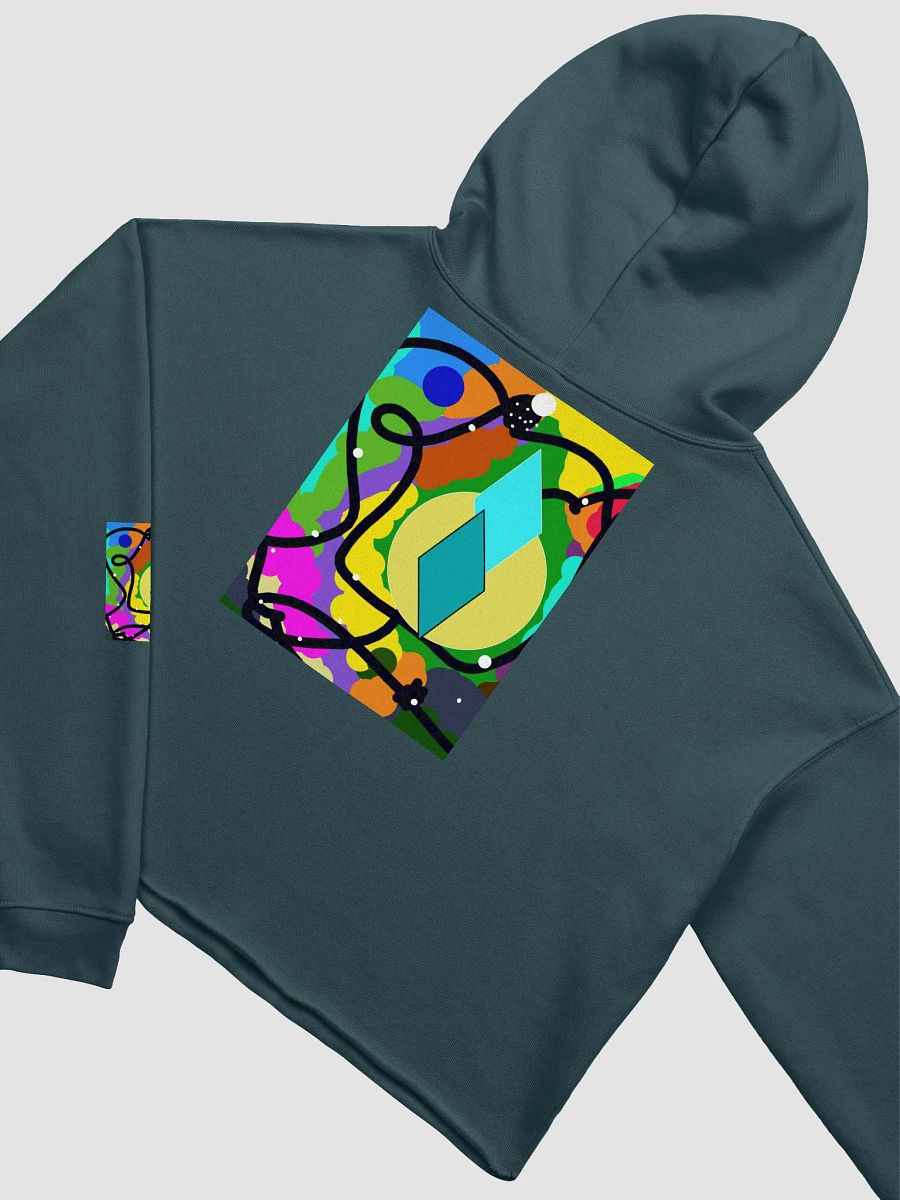 Hearts Crop Top Hoodie product image (4)