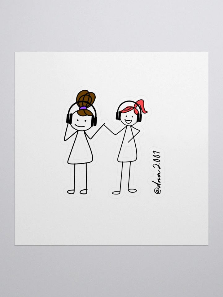 Dallas and Andrea Sticker product image (1)