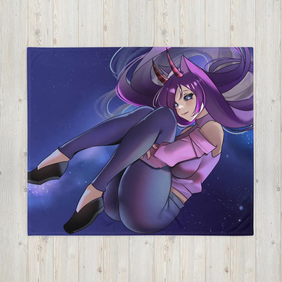 Clutzymina in Space Throw Blanket product image (4)